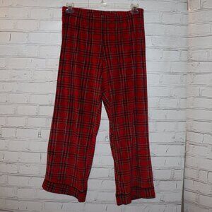 ❤️ Secret Treasures Plaid Pajama Pants · Women’s Medium · Red Tartan